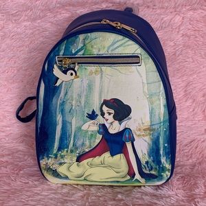 Blue snow while loungefly backpack